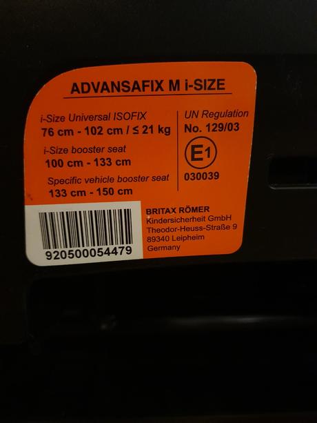 Autosedačka britax advansafix 76-150 cm, britax