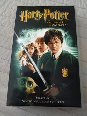 Retro vhs kazeta harry potter a tajomná komnata,