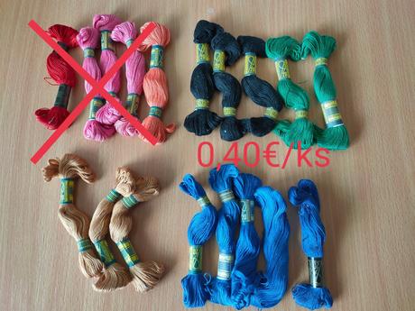 Bavlnky na vyšivanie, 