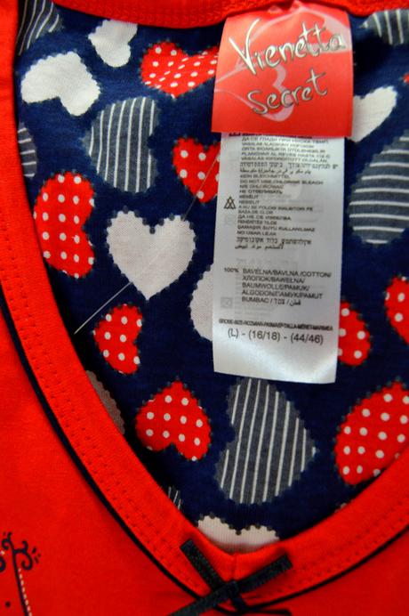 Dámske pyžamko with love, vienetta secret,40 / 44 / l / xxl