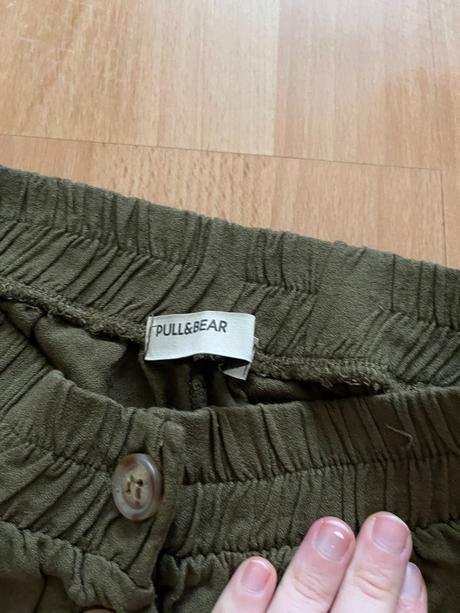 Tmavozelená sukňa pull&bear s, pull&bear,s