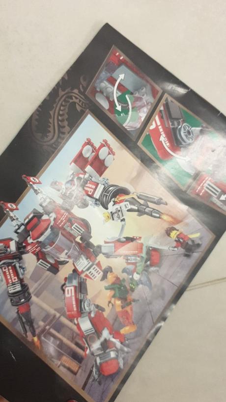 Skladačka úplná kópia lego ninjako 70615 - robot,