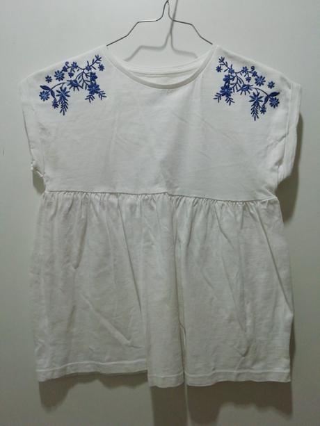 Tričko s vyšívanými kvetmi, f&f,128