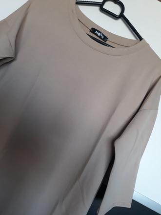 Šaty s vreckami béžové, s