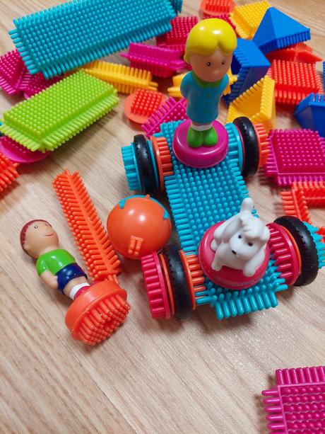 Bristle blocks battat b.toys 85pcs, 