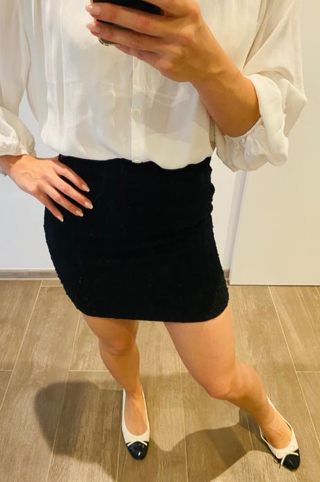 H&m čierna sukňa, h&m,36