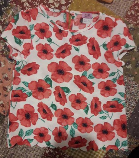 Ľahká blúzka s vlčími makmi, f&f,116