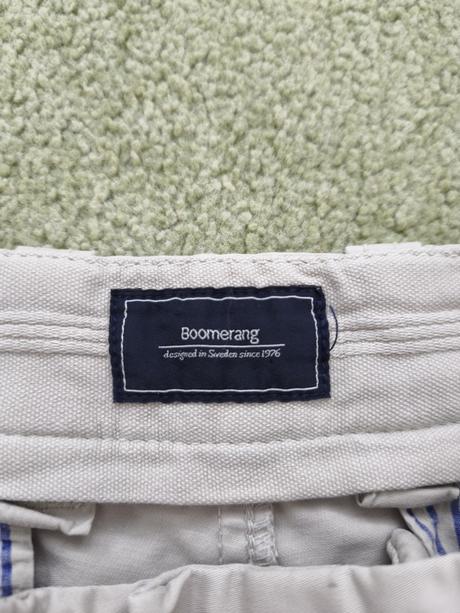 Bavlnene chinos boomerang sweden w33 l32, m