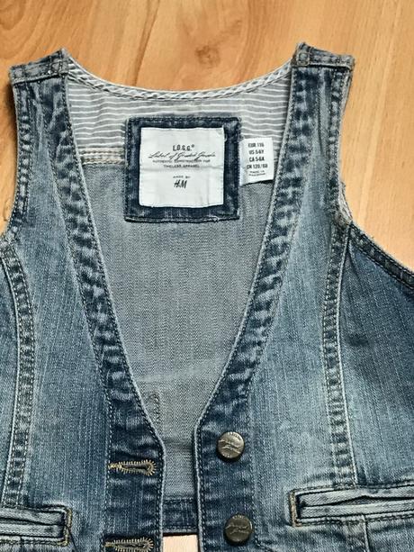 Riflová vesta, h&m,116