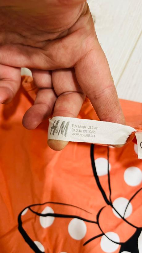 Šaty 98/104 2ks, h&m,98