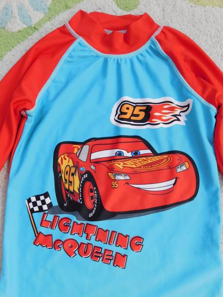 Ochranné tričko do vody disney cars, uv 50+, disney,140