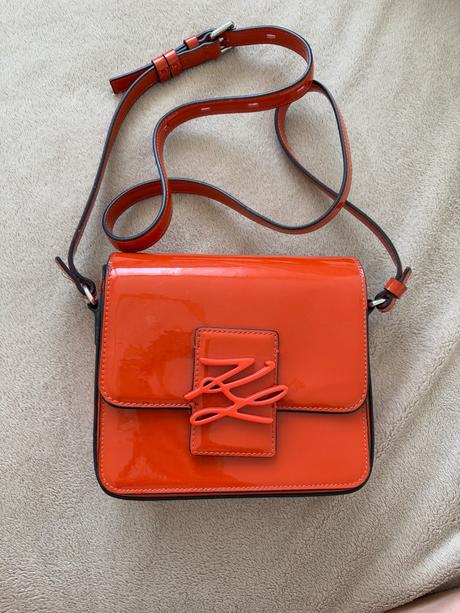 Kabelka karl lagerfeld oranžová, karl lagerfeld