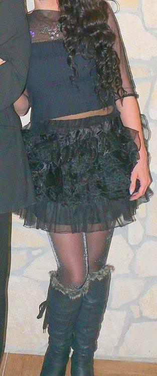 Extravagantné slávnostné oblečenie, tutu+top, m