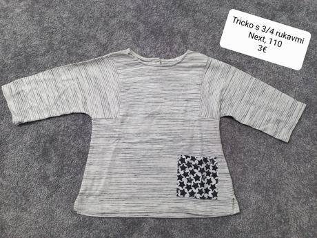 Tricko s 3/4 rukavmi, next, 110, next,110