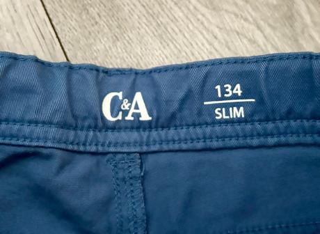2x slim nohavice veľ. 134, c&a,134