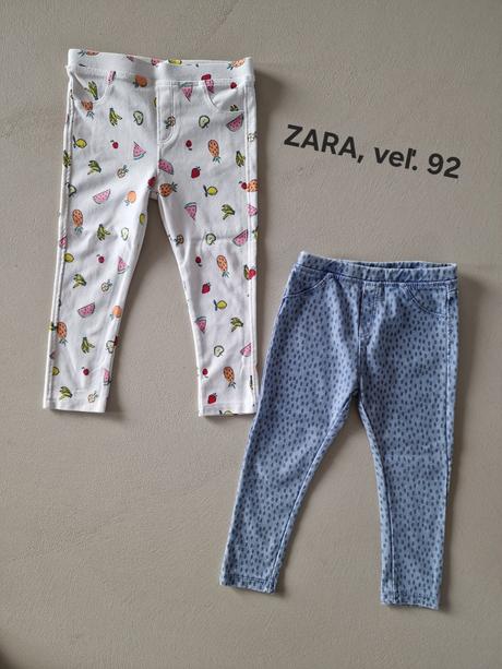 Zara elastické rifle-legíny 2ks, veľ. 92, zara,92