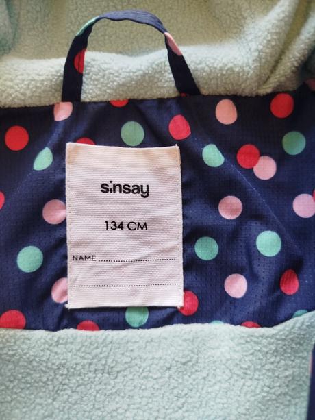Predám kabátik jemne zateplený č.134, sinsay,134