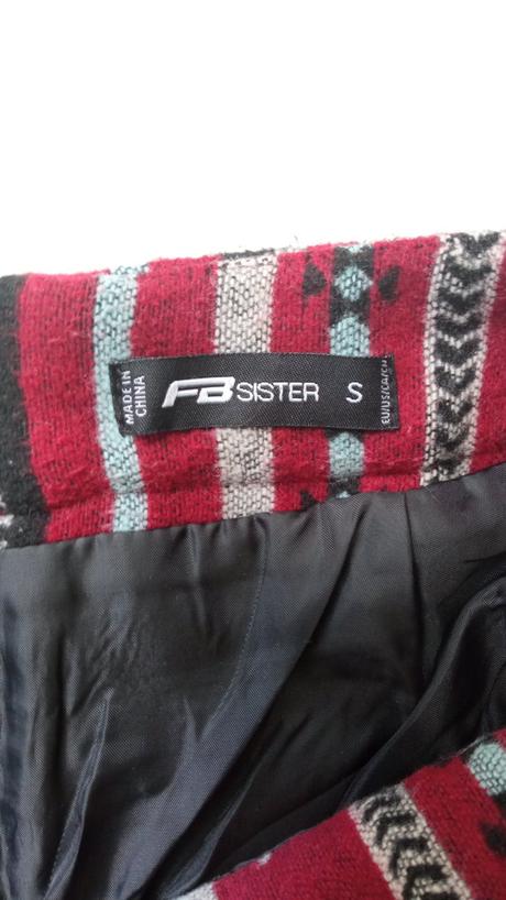 Fbsisters zimná jesenná minisukna, fishbone,s