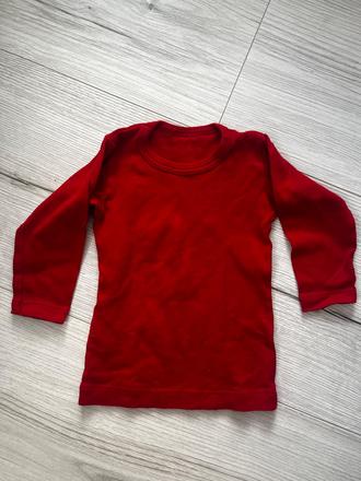 Červený dlhorukavovy top, 92