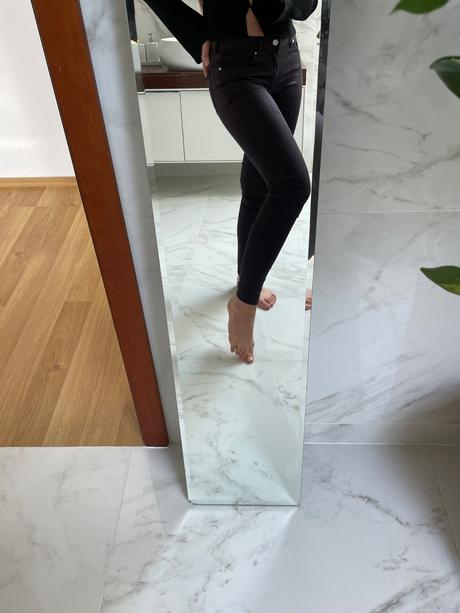 Mango slim nohavice - kožený efekt, mango,s