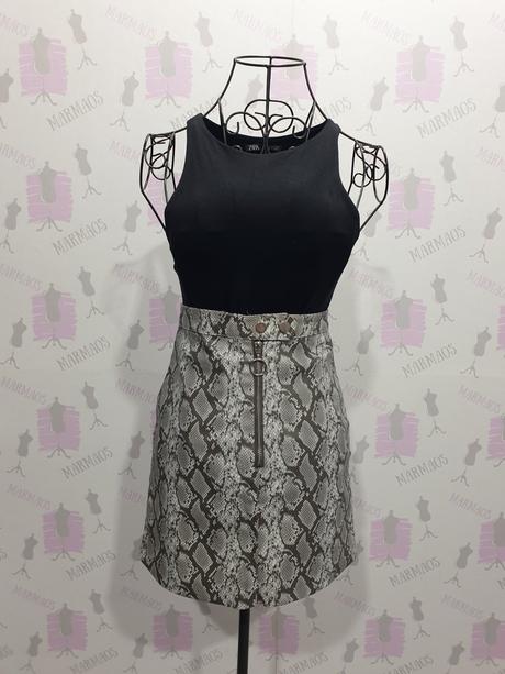 Koženková sukňa, h&m,32