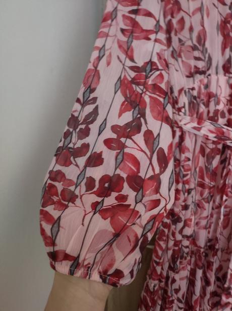 Vzorované midi šaty, 