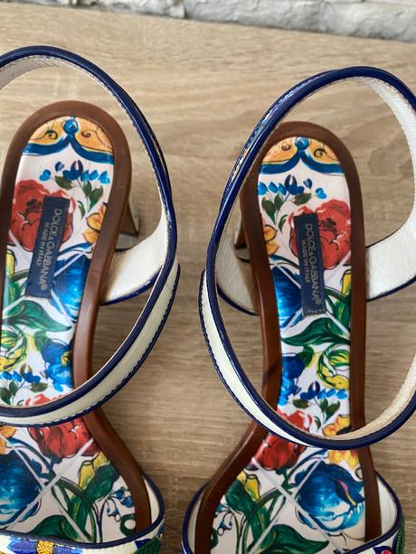Originál dolce&gabbana majolica sandálky vel.39, dolce&gabbana,39