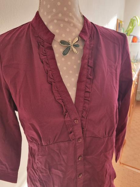 Bordová blúzka dorothy perkins 40, dorothy perkins,40