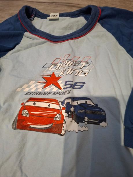 Modré pyžamo s autíčkami, sinsay,104