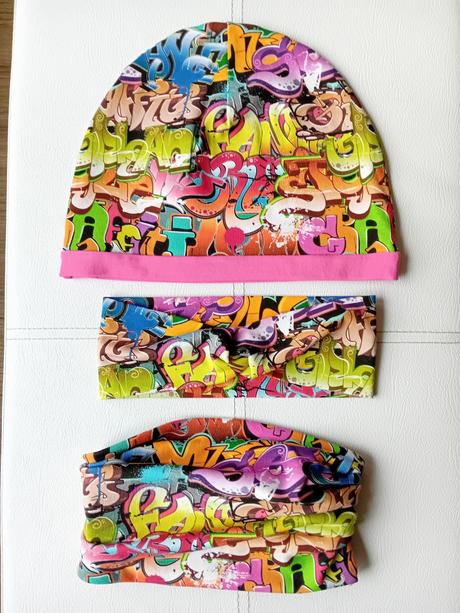 Detský set - čiapka+nákrčník - na objednávku, 104 / 110 / 116 / 122 / 128