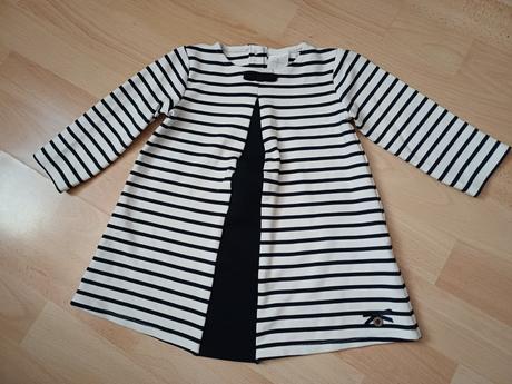 2x šaty dlhý rukáv v.80 / 9-12 mesiacov, mothercare,80