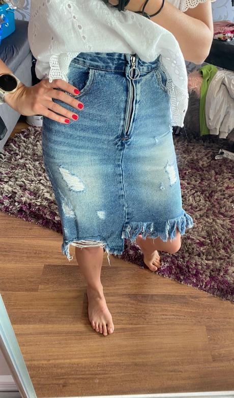 Džínsova sukňa, s