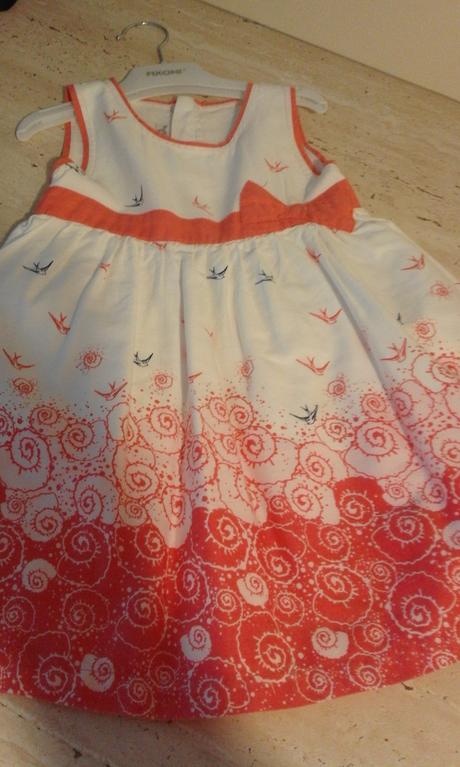 Balónové biele šatočky s lastovičkami, name it,86