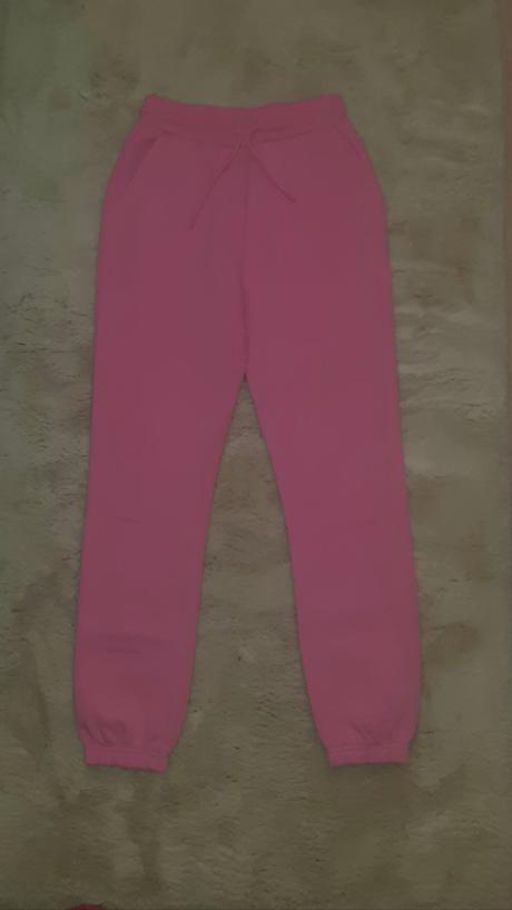 Ružové tepláky, fishbone,xs