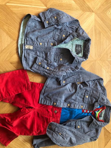 Rifľová košieľka, h&m,110