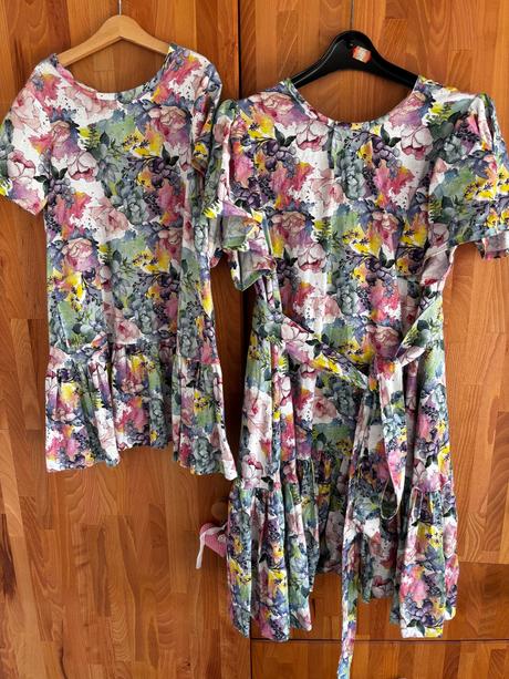 Šaty mama a dcéra, s