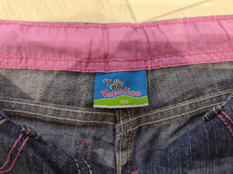 Predám dievčenské riflové kraťasy, topolino,122