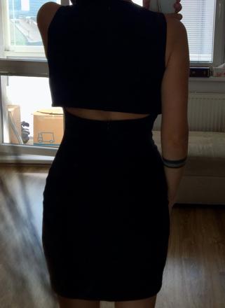 Zara čierne šaty, zara,xs
