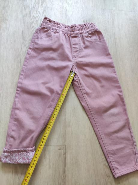 Krasne rifle joggerky, h&m,110