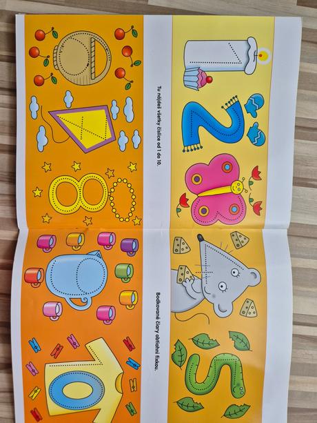 Prvé čísla popisovatelna mazacia kniha,