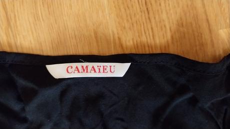 Letné čierne šaty zn. camaïeu. sedia na m, tak aj, camaieu,m