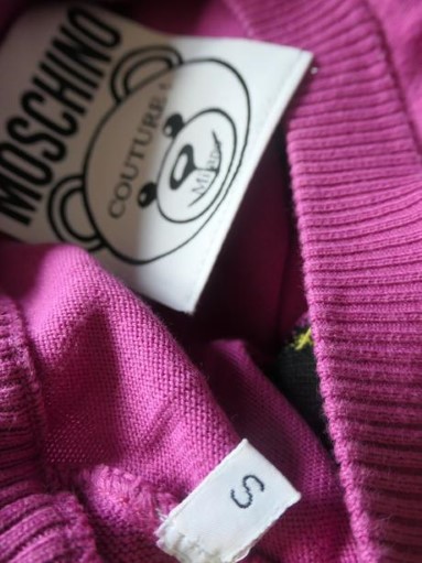 Love moschno bear original luxusny sveter m/l, moschino,m