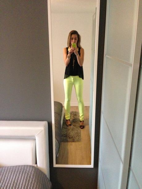 Neónkové žlté rifle 36, 36