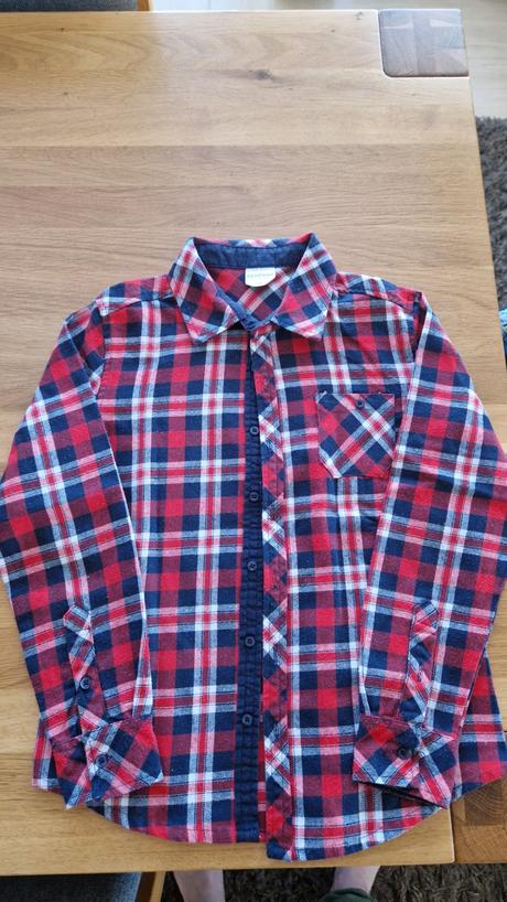Flanelová káro košeľa, v. 134, 134
