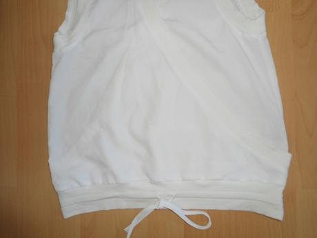 Biela priesvitna vesta, h&m,s