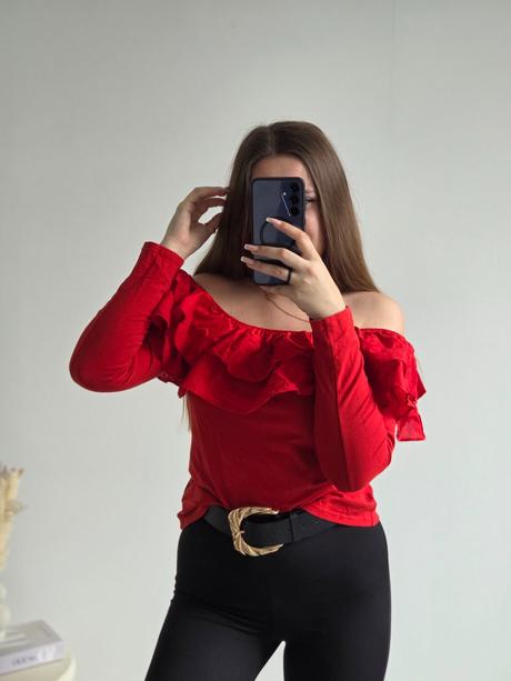 Top s volánmi m/l, h&m,m