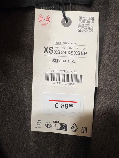 Zara wool collection kabátik xs oversize, zara,xs