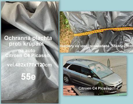 Ochranná plachta proti krúpam na citroen c4 picass,