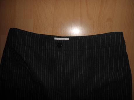 Cierne damske vlnene nohavice, s