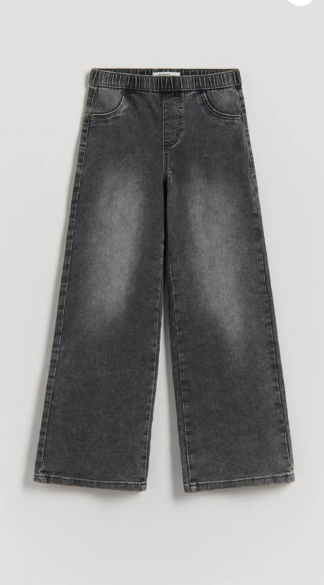 Elastické wide leg džínsy, reserved,164